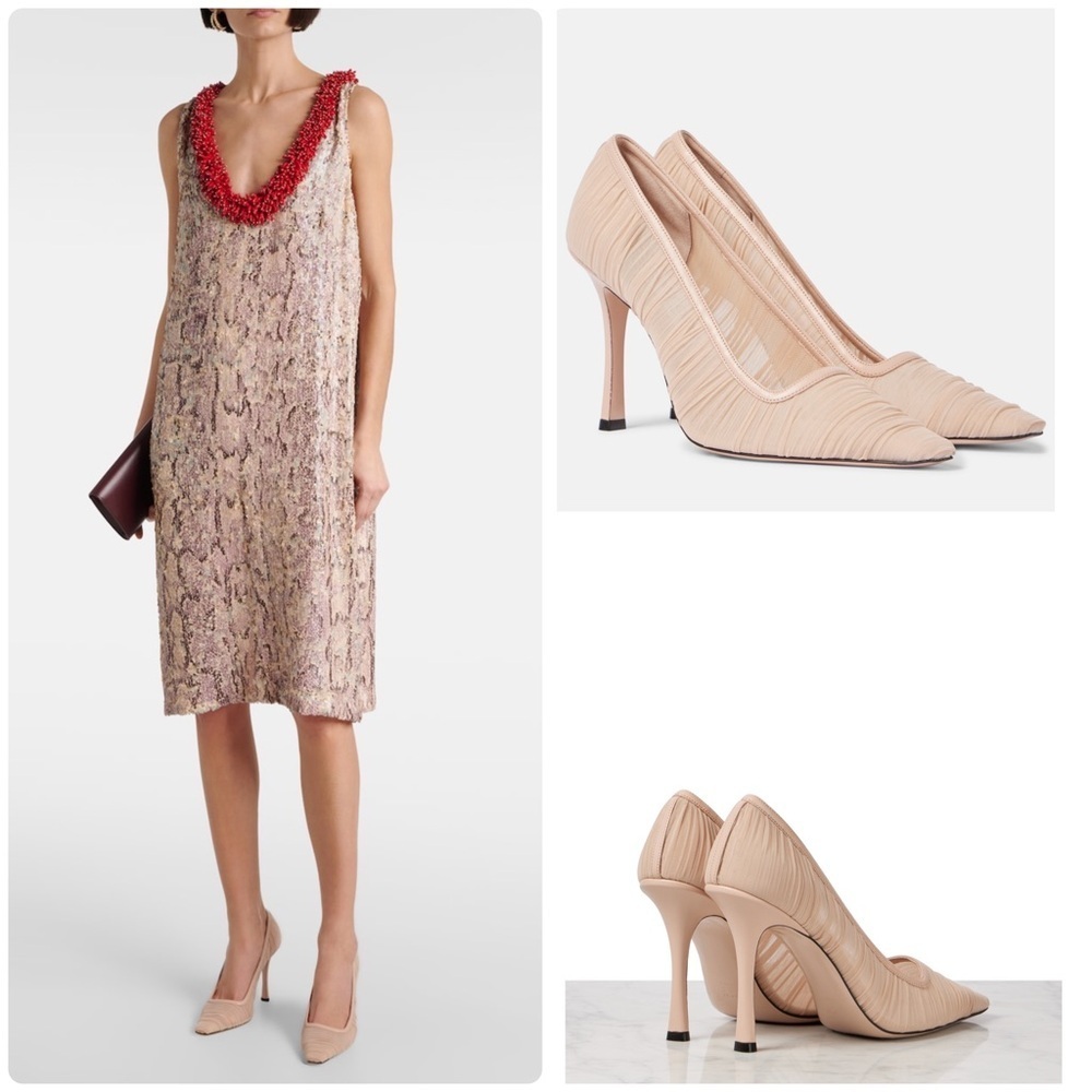 Jimmy Choo Lotta Tulle Pump Heel